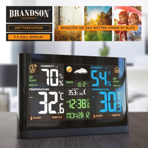 Statie meteo Brandson Funk cu display LCD color si senzor extern - Img 5