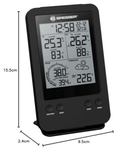 Statie meteo Bresser 3-in-1 cu senzor extern anemometru profesional temperatura si umiditate - Img 7