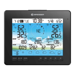 Statie Meteo Bresser 6-Tage 4CAST PRO 7-in-1 solar, Negru, Wi-Fi - Img 4