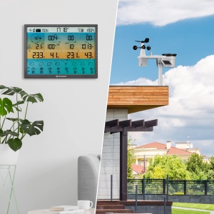 Statie meteo BRESSER 8-Zile 4CAST XL, display 48,3 cm, solar, 7-in-1 - Img 9