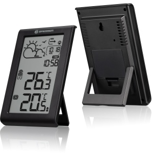 Statie meteo Bresser Meteo Temp W Negru cu senzor wireless si afisaj mare - Img 5