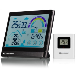 Statie meteo Bresser VentAir 7007402 Touchscreen recomandare ventilatie negru - Img 4