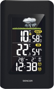 Statie Meteo Digitala Sencor SWS 4270 cu Sensor Exterior, Display Colorat, Barometru - Img 2