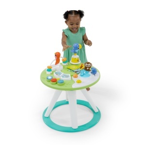Station de joaca Bright Starts Around We Go Tropic Cool 2-in-1, Verde, cu 10 activitati - Img 14
