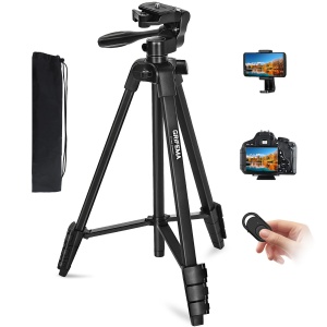Stativ foto GRIFEMA Handy 140 cm, din aluminiu, cu telecomanda Bluetooth