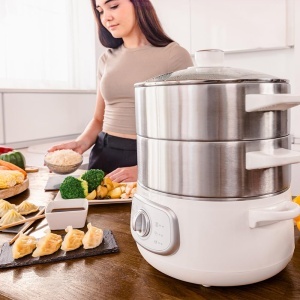 Steamer electric Cecotec Vapovita Steelpot, 1300W, 10L, inox - Img 4