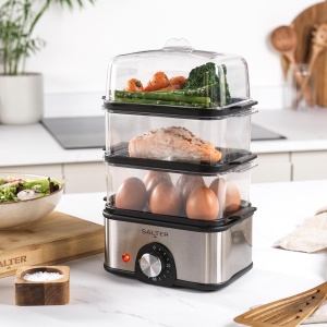 Steamer Electric Salter Kompakter, 3 L, 500W, 3 Compartimente - Img 2