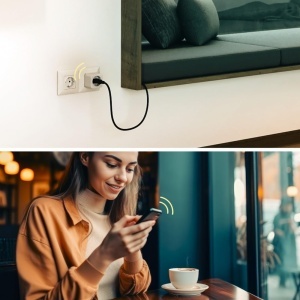 Steckdose Inteligenta Hama 3er Pack, 3680W, WiFi, Culoare Alba - Img 5