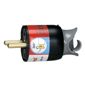Stecker Legrand 50173, contact de siguranta, rotativ, plastic, negruverde - Img 2