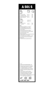 Stergatoare parbriz Bosch Aerotwin A501S Set 800mm680mm - Img 3