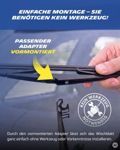Stergator spate MICHELIN MR303, 300mm, pentru Mitsubishi Space Star si Toyota Corolla - Img 5