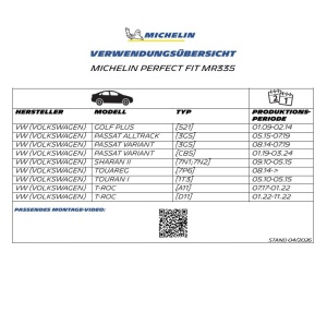 Stergator spate MICHELIN MR335, 335mm, design aerodinamic, montare usoara - Img 2