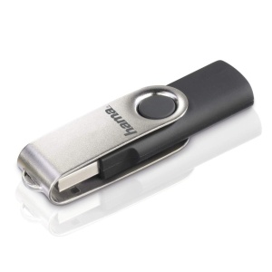 Stick USB Hama Rotate 128GB USB 20 Argintiu Metalic Design Compact