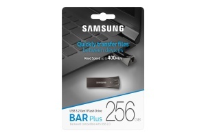 Stick USB Samsung BAR Plus, 256 GB, 400 MBs, Titan Gray - Img 7