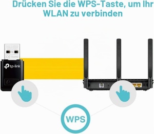 Stick WLAN TP-Link TL-WN823N, 300 Mbits, USB, Negru - Img 3