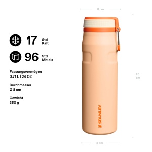 Sticla cu capacitate de 0.7L Stanley 1913 Flip Straw - Portocalie - Img 2