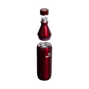 Sticla de apa Stanley All Day Slim 0.6L - Garnet Shine, inox, izolare vacuum - Img 9