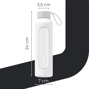 Sticla de Apa Wessper B1, 500ml, Borosilikat, Alb - Img 5
