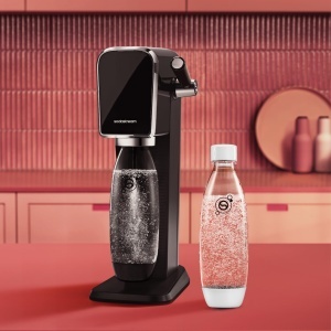 Sticla pentru apa carbogazoasa SodaStream 1L, set de 2 bucati, alba, compatibila cu majoritatea aparatelor - Img 2
