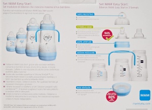 Sticla pentru bebelusi MAM Easy Start Anti-Colic, 8 flacoane, 130-260 ml, culoare albastra - Img 3