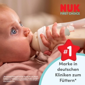 Sticla pentru bebelusi NUK First Choice, silicon, anti-colici, 2 bucati - Img 2