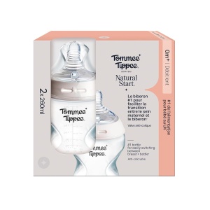 Sticla pentru bebelusi Tommee Tippee Natural Start 260ml, 2 bucati, cu tetina anti-colici - Img 2
