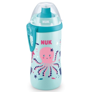 Sticla pentru copii NUK Junior Cup 300 ml efect cameleon fara BPA albastru-verde