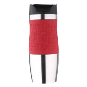 Sticla termica BERGNER Travel 400 ml din otel inoxidabil, culoare rosie