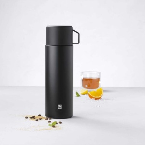 Sticla termica ZWILLING Thermo, 1 L, inox, negru, izolare dubla - Img 2