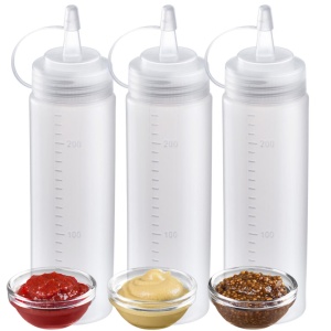 Sticla Westmark - Dozare precisa si umplere curata a sticlelor formabile cu maioneza, sos BBQ si alte lichide, igienic, fara BPA - 240 ml - Img 1