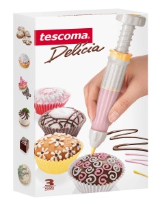 Stilou decorativ Tescoma DELICIA cu 5 duze, silicon flexibil - Img 4