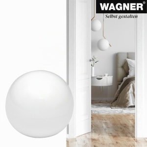 Stopper pentru usa WAGNER GOLFBALL, plastic alb, 30 mm, inclusiv montaj - Img 3