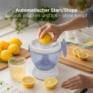 Storcator de citrice Bomann ZP 1092 CB, 1.2L, 40W, cu functie automata - Img 2
