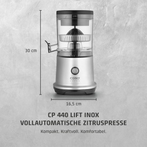 Storcator de citrice CASO CP 440 Lift Inox, inox, putere mare, usor de curatat - Img 2
