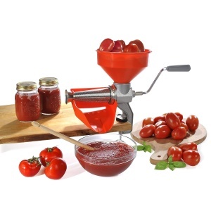 Storcator manual de rosii Wintem rosu 45 x 285 x 37 - Fabricat din fonta si otel inoxidabil este robust si durabil - Elicea de rosii din rasina acetal - Img 7