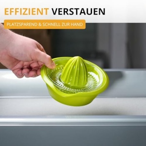 Storcator Westmark Lamaie/Citrice cu Recipient, Diametru: 18,7 cm, Capacitate: 350 ml, Plastic, Lime, Verde Mar, 3091227A - Img 11