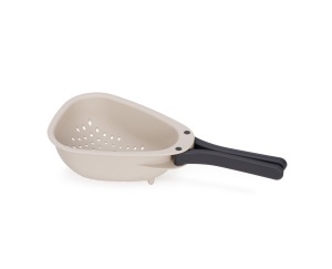 Strecuratoare compacta Joseph Joseph Droplet Mini manere pliabile ideala pentru fructe si legume culoare Stone