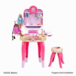 Studio de Frumusete Theo Klein Barbie - Cu Oglinda Rotativa si Lumina, Accesorii Incluse - Img 6