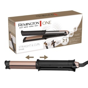 Styler 2in1 Remington ONE S6077, Glatteisen si Lockenstab, 150-230C, Display Digital