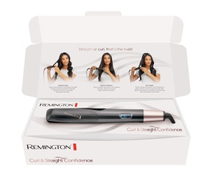 Styler pentru par Remington 2in1 Curl si Straight Confidence, 150-230 C - Img 3