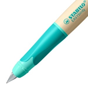 Stylo ergonomic STABILO EASYbirdy Timber pentru dreptaci, din lemn de arin, cu zona de prindere antiderapanta - Img 3