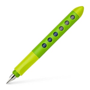 Stylou Faber-Castell Scribolino pentru stangaci, inox, culoare verde deschis - Img 1