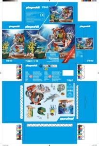 Submarin PLAYMOBIL 71860 cu accesorii si figura, pentru copii de la 4 ani - Img 7