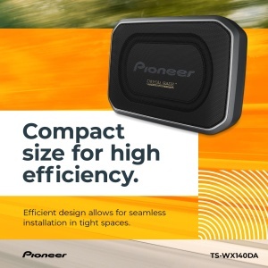 Subwoofer activ Pioneer TS-WX140DA, 170 W putere maxima, 20 x 13 cm, negru - Img 3