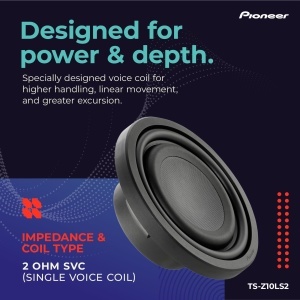 Subwoofer auto Pioneer TS-Z10LS2, 1300 W, design compact, frecventa 20 Hz - 3,8 kHz - Img 3