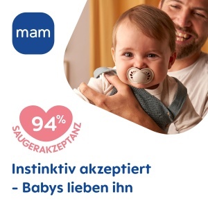 Sucea pentru bebelusi MAM Original Day Night, 16 luni, 4 bucati, SkinSoft silicon, FuchsMond - Img 4