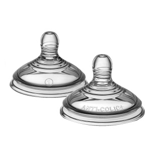 Sucea pentru Biberon Tommee Tippee Anti-Kolik, Silicon Moale, Flux Lent, Set 2 Bucati