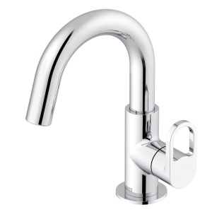 Supapa de podea cu apa rece Lenz BOW cu aspect cromat - cu gura pivotanta - design minimalist si manopera de inalta calitate - 42400502 - Img 1