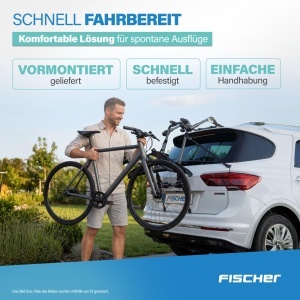 Suport biciclete FISCHER Heck pentru 2 biciclete, capacitate 45 kg, din otel - Img 4