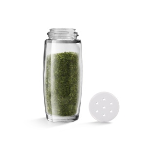 Suport condimente Metaltex Spice-8, Transparent Negru, 8 recipiente - Img 5